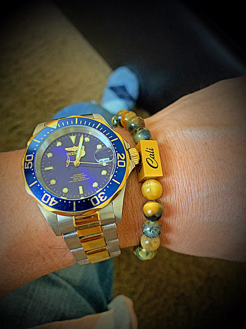 Golden Blue Tiger Bracelet