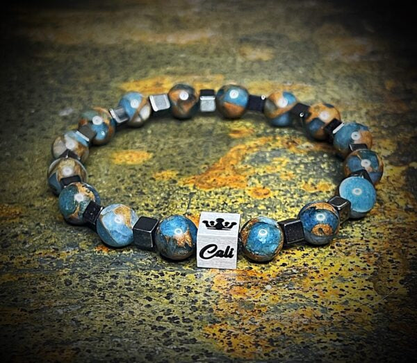 Blue Mosaic Quartz Bracelet