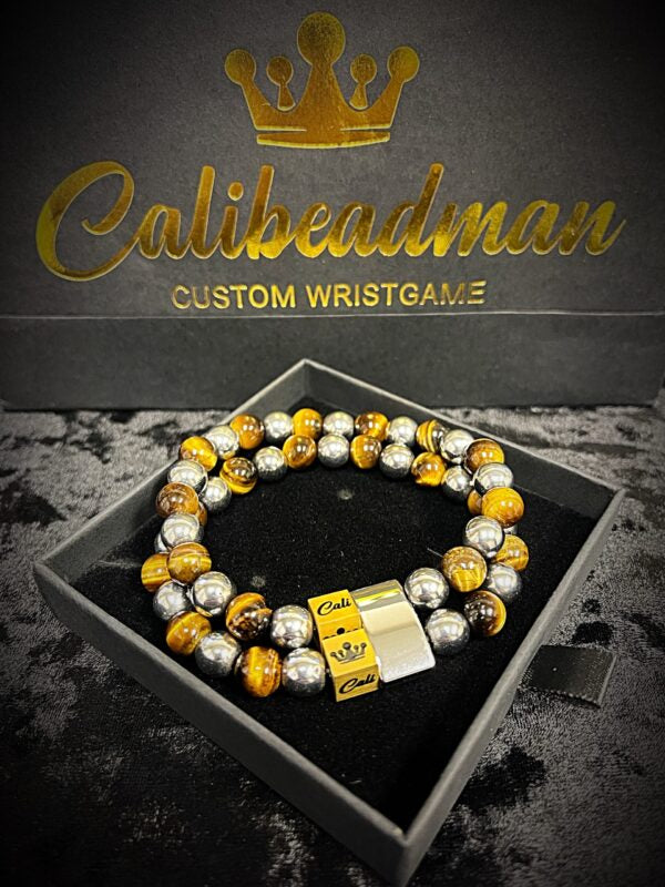 ZEN Yellow Tiger Double Bracelet