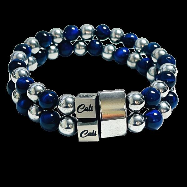 ZEN Blue Tiger Double Bracelet