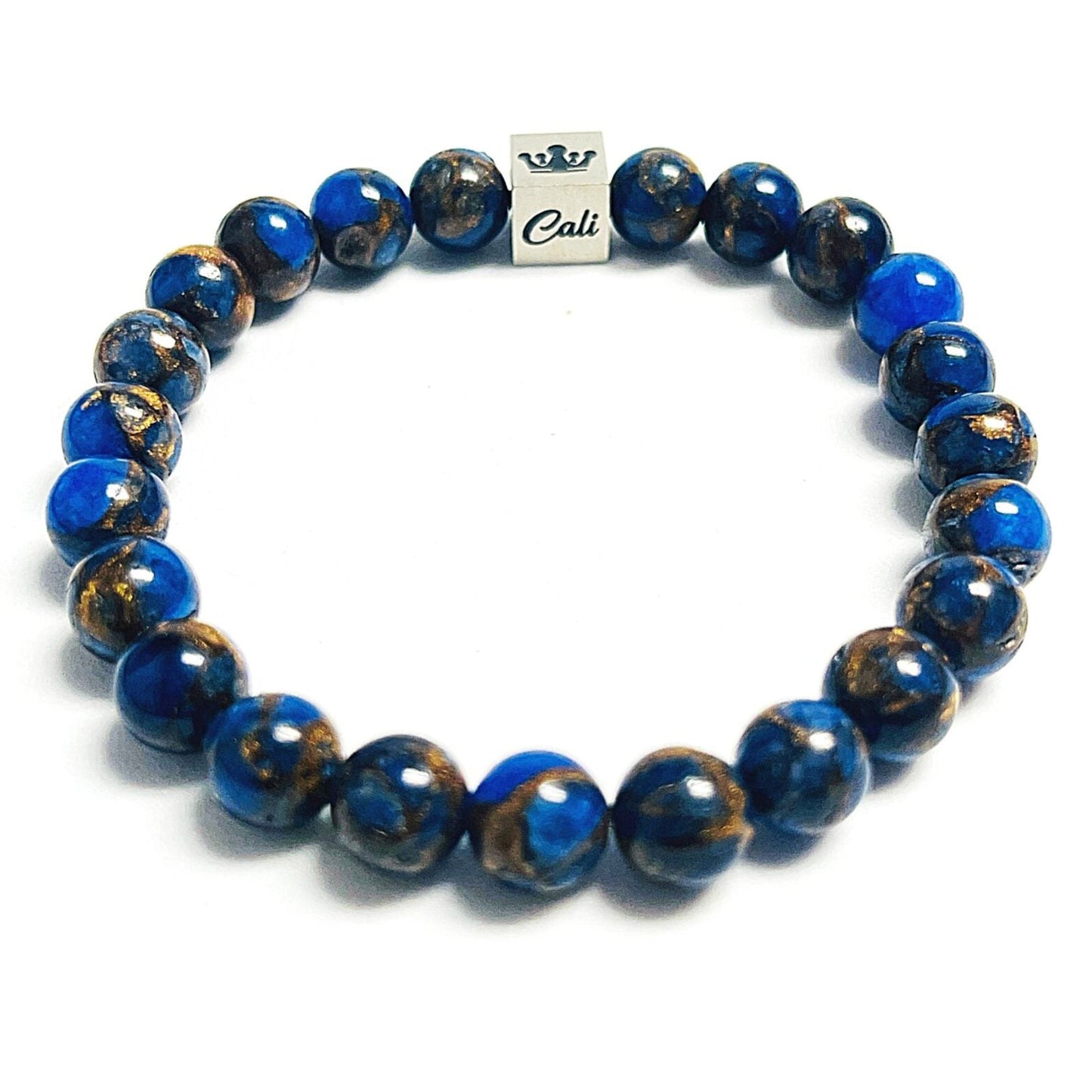 Dark Blue Mosaic Quartz Bracelet