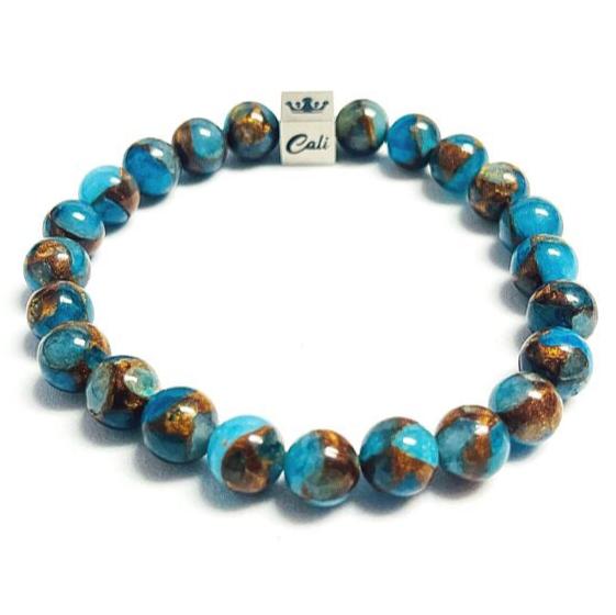 Blue Mosaic Quartz Bracelet