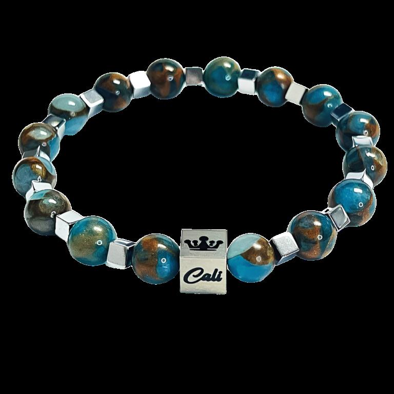 Blue Mosaic Quartz Bracelet