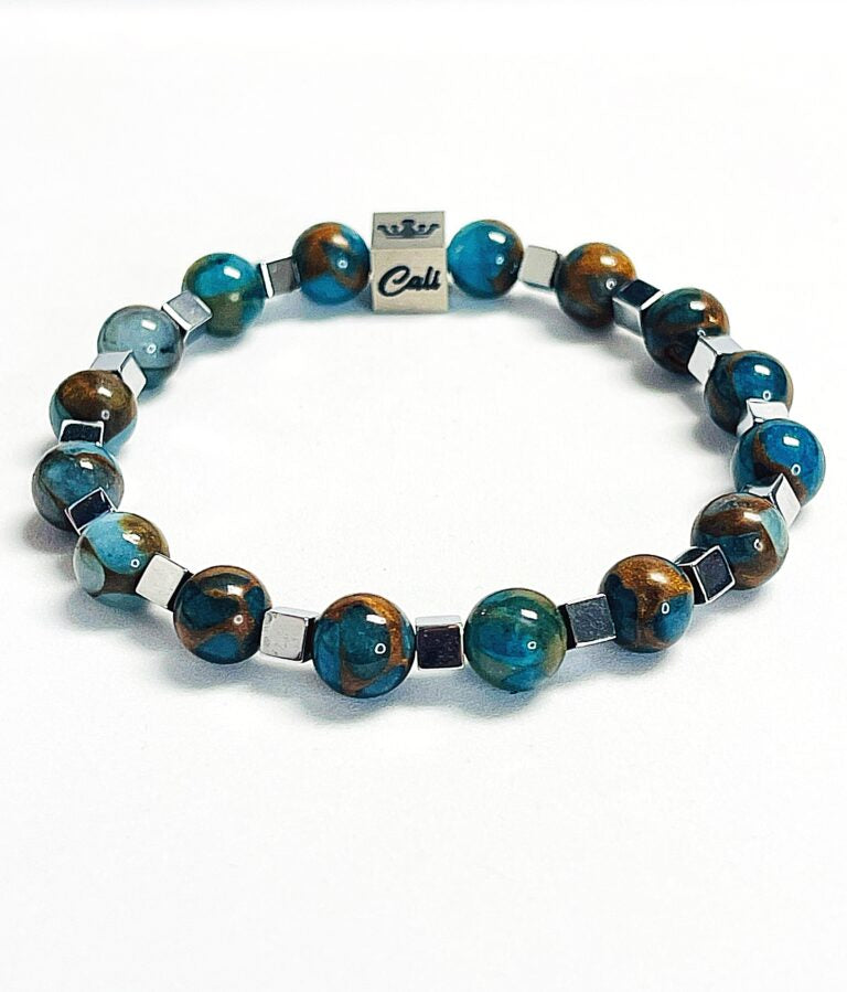 Blue Mosaic Quartz Bracelet