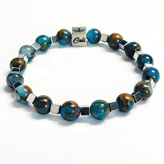 Blue Mosaic Quartz Bracelet