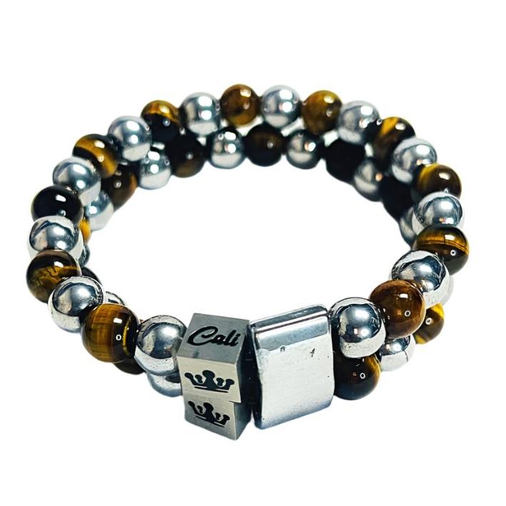 ZEN Yellow Tiger Double Bracelet