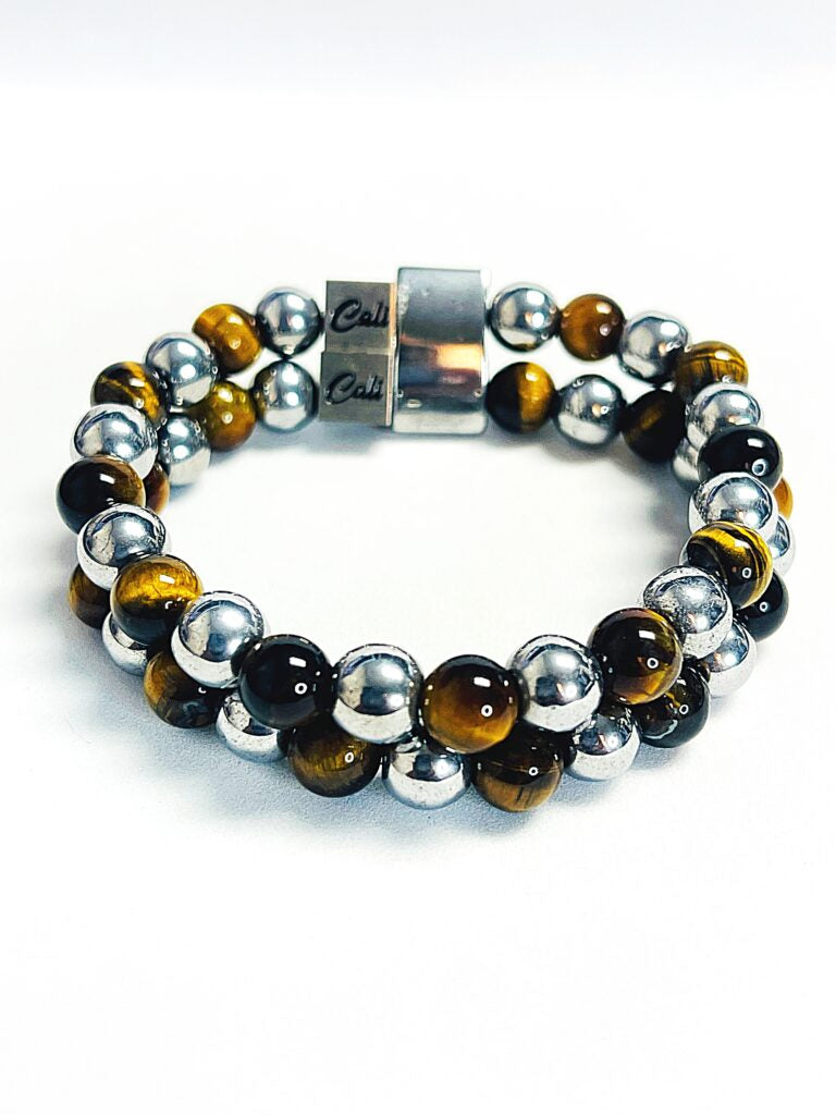 ZEN Yellow Tiger Double Bracelet