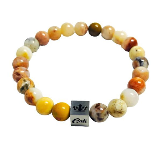 Yellow Lace Agate small Bracelet