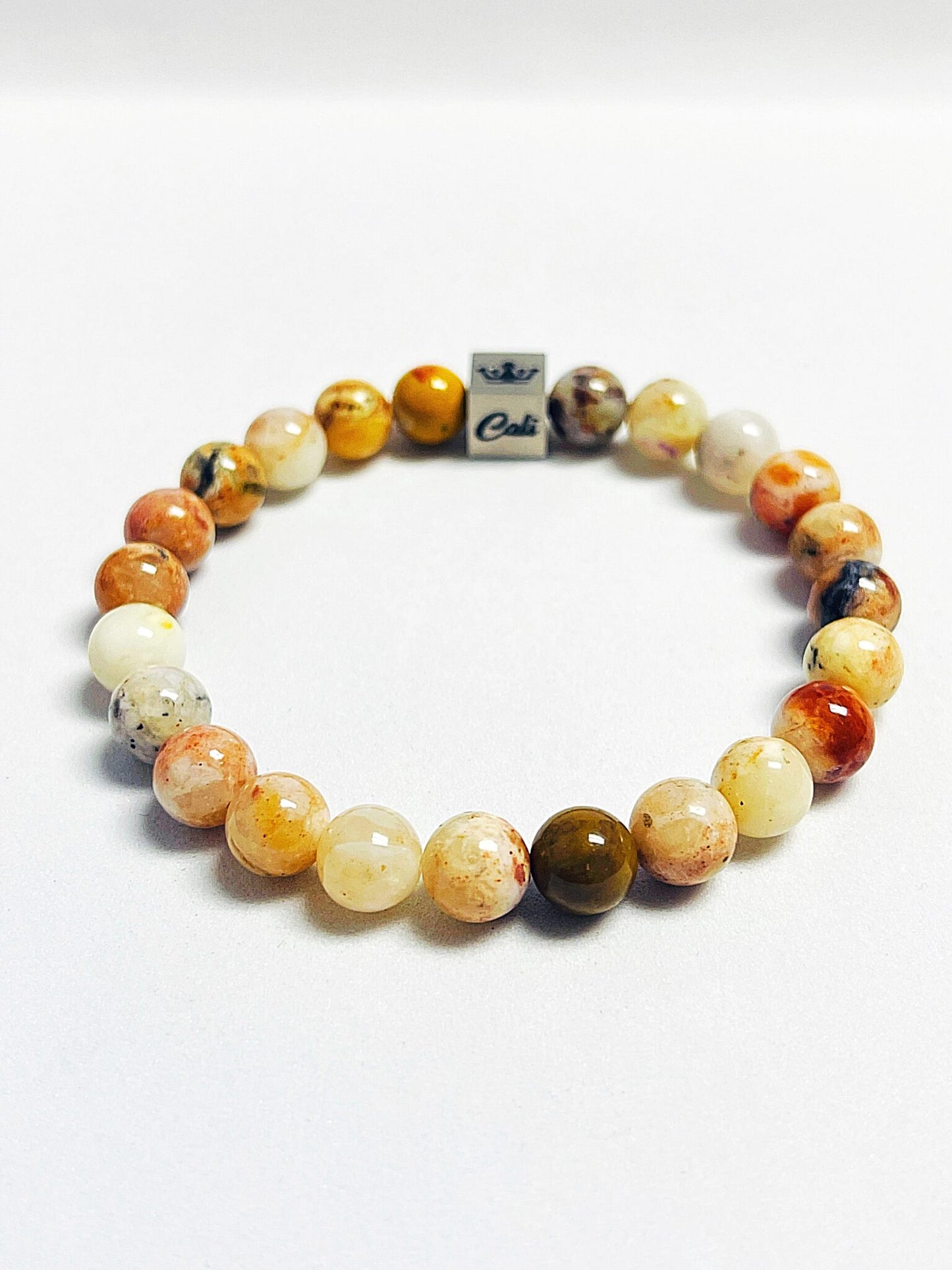 Yellow Lace Agate small Bracelet