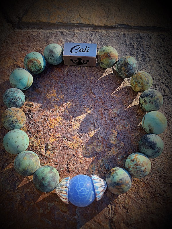 African Turquoise Bracelet-Cigar Series